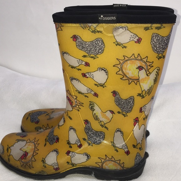 sloggers chicken rain boots